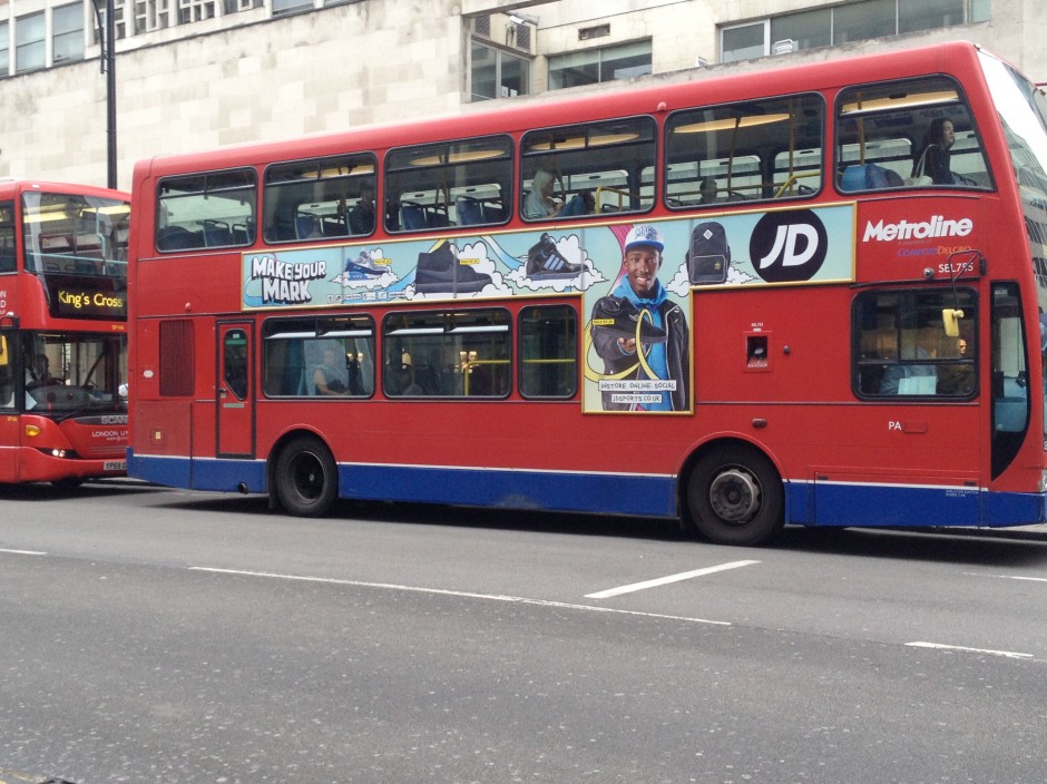 JD Sports London Bus